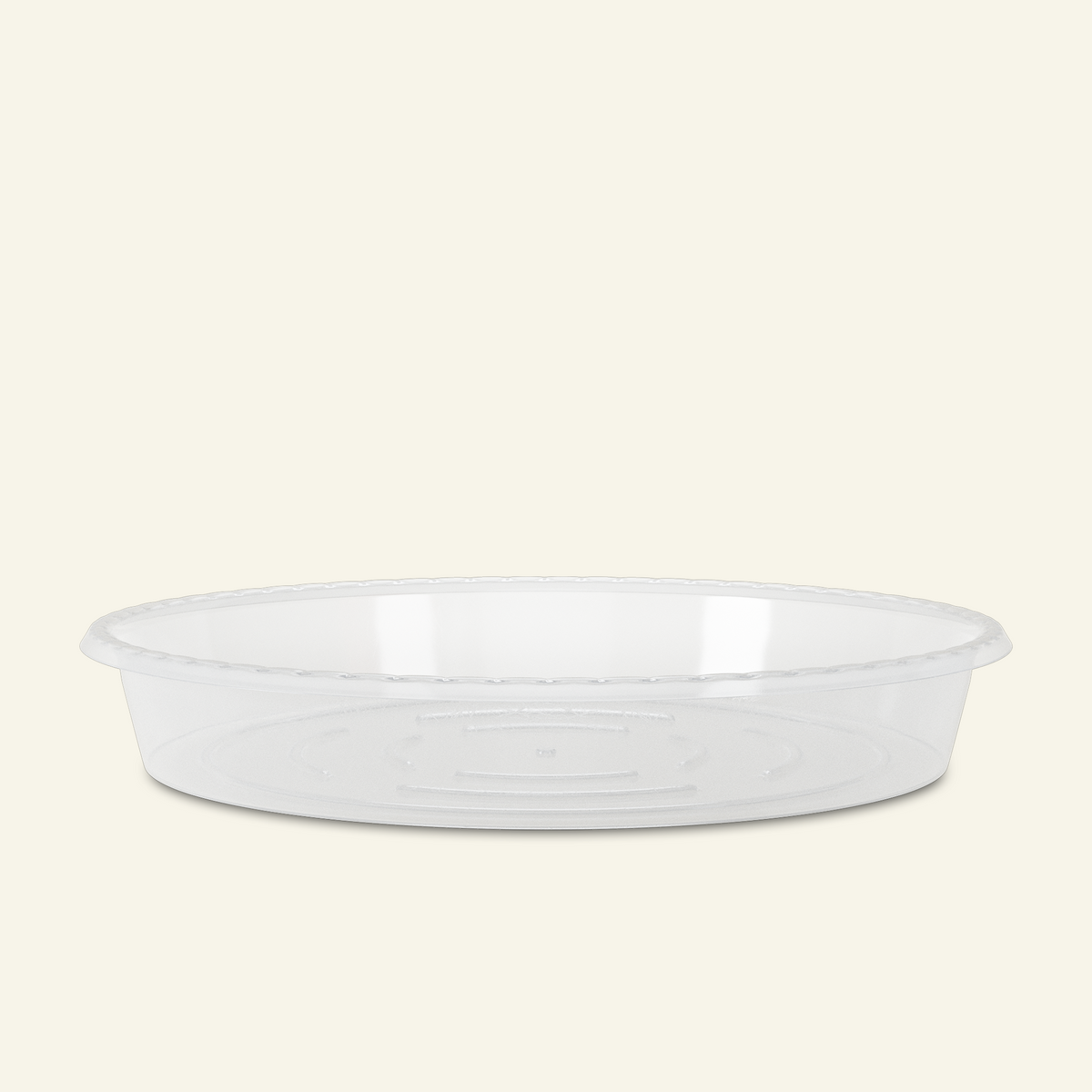 Vassoio rotondo in plastica, sottovaso trasparente per vasi di piante