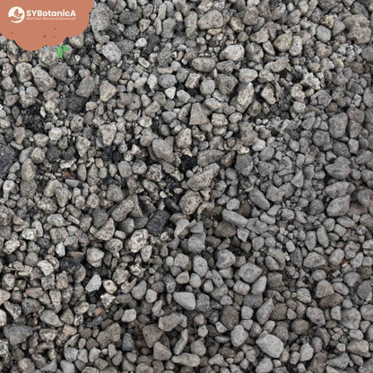 Fine grey volcanic gravel packed densely across the frame